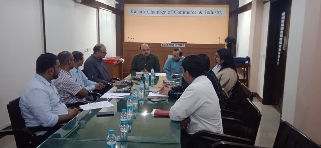 MoU signing between Kanara Chamber of Commerce and Industry (KCCI) and Canara Engineering College and Sharada College,Talapady